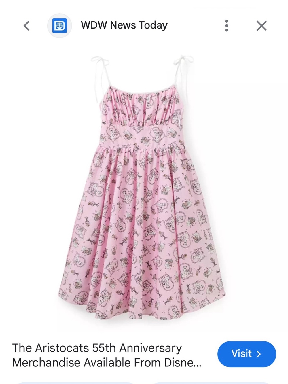 Disney Pink Aristocats Sundress